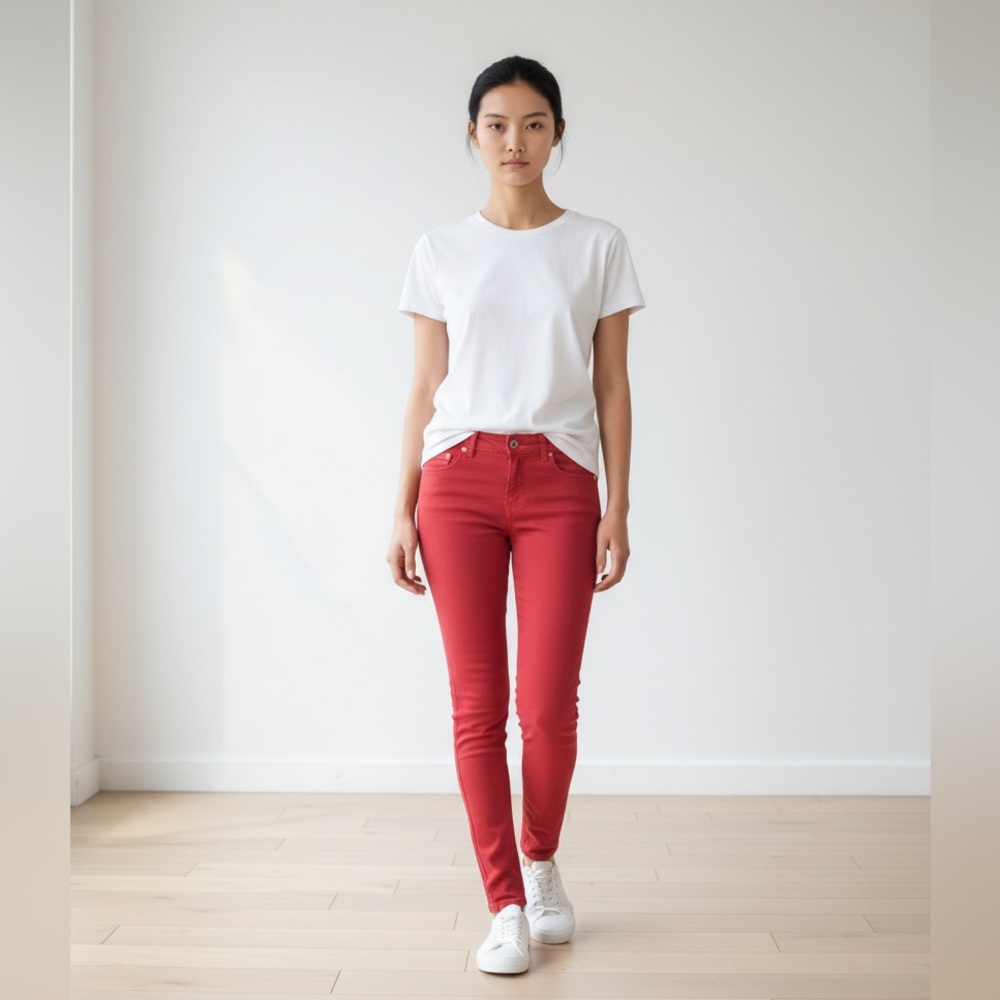Celebrity Pink Red Skinny Jeans. Size: 5